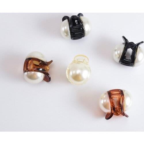 Fashion Women Hair Crab Hair Claws Women Make UP Washing Tool Hair Accessories New Girls Pearl Mini 1PC Hair Claw Barrettes