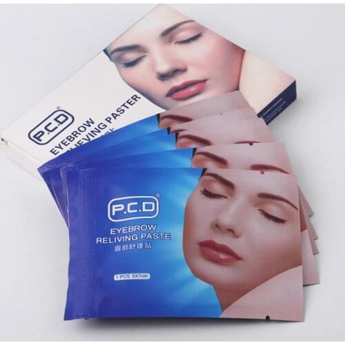 12pcs Microblading Eyebrow Lip Soothing Relieving Paste Mask For Tattoo Painless Permanent Makeup Accessories