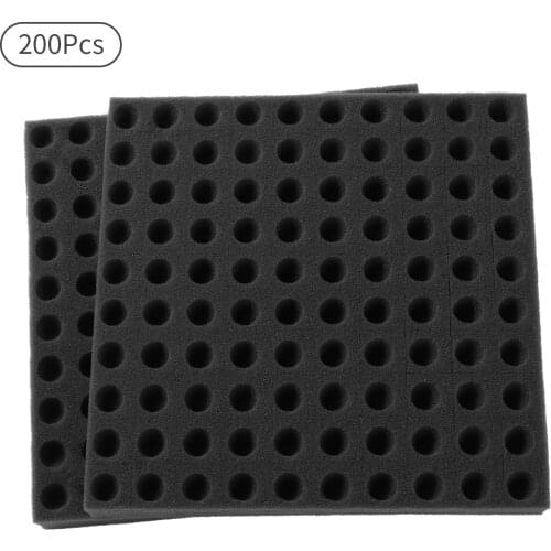 200Pcs Square Sponge Planting Tool Small Hole Soilless Cultivation Trays Hydroponic Plant For Seedling Gardening Nursery Trays