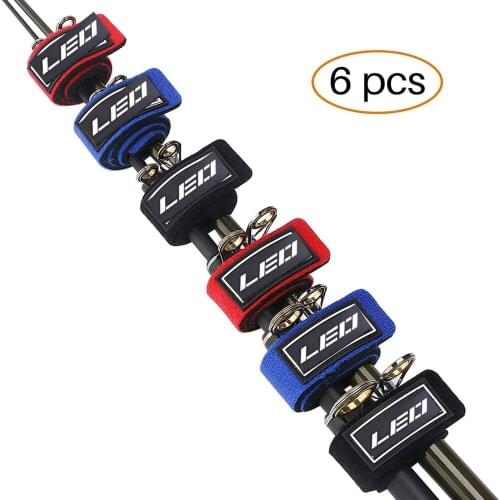 2019 6PCS/lot Fishing Rod Belts Ties Stretchy Magic Bait Casting Spinning Rod Straps Holders Fishing Tackle Tie Bag Accessories