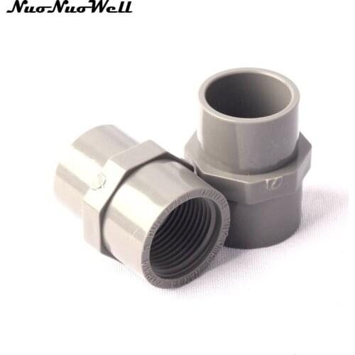 4pcs NuoNuoWell 3/4"-25mm Female Thread Connector Garden Micro Drip Irrigation Watering System Fittings Hose Connector Parts