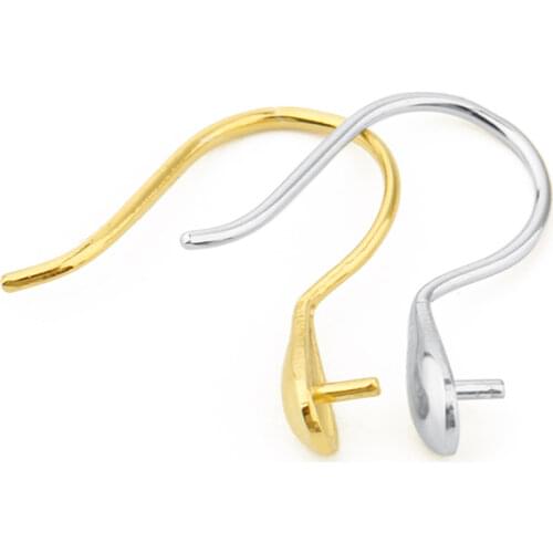 925 Sterling Silver Earring Findings Ear Clasps Hooks Fittings DIY Jewelry Making Accessories Hook Ear wire Jewelry Supplies