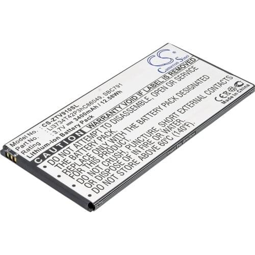 CS 3400mAh / 12.58Wh battery for MTC 1055 Li3734T42P3hC86049