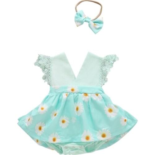 Bobora Baby Bowknot Flower Flying Sleeve Romper Dresses Lace Pageant Party Wedding Flower Girl Tutu Gown