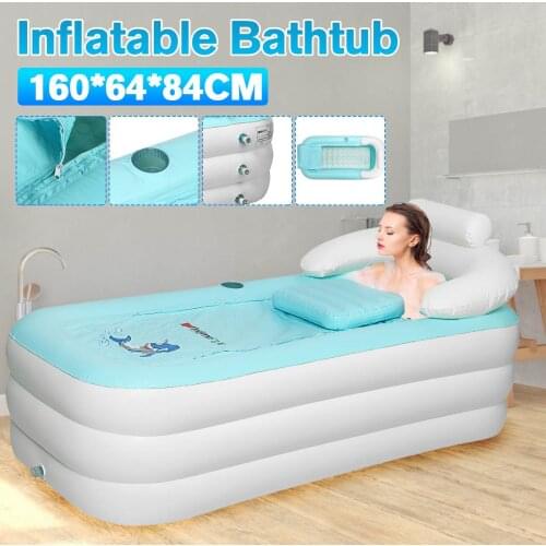 Large Inflatable Bathtub SPA Bed Room Home Sauna Insulation Folding Bath With Cover Cushion Summer Sweat Steaming Bathtubs
