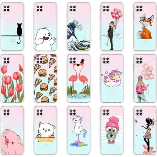For Huawei P40 Lite Case Silicone TPU Phone Case For Huawei P40 Lite P40Lite Case Soft Cover Shell