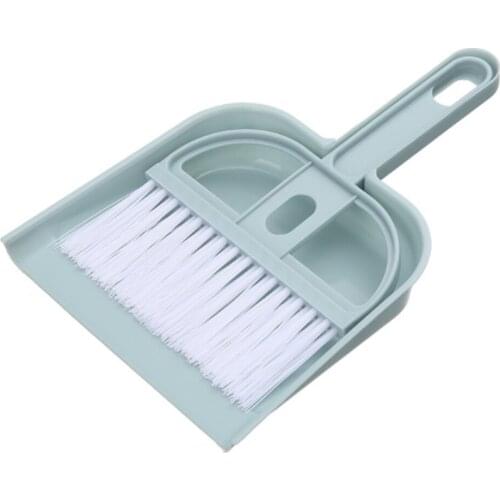 Cleaning Brush Small Broom Set Desktop Sweeper Garbage Cleaning Shovel Table Household Cleaning Tools Three colors optional