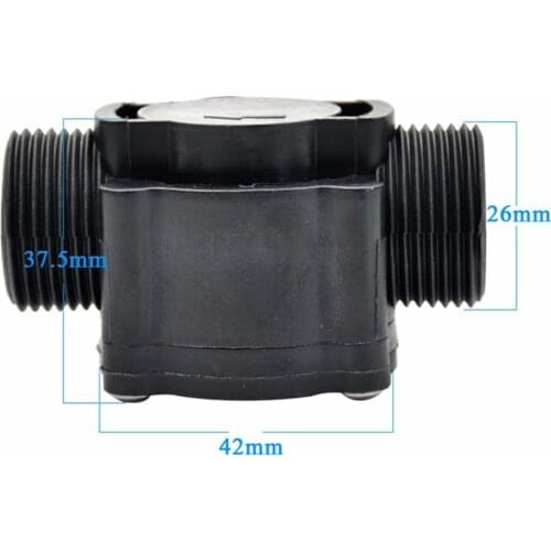 FS300A Water Flow Sensor 1-60L/min G3/4" DN20mm Stainless Steel Shaft Zhongjiang Sea