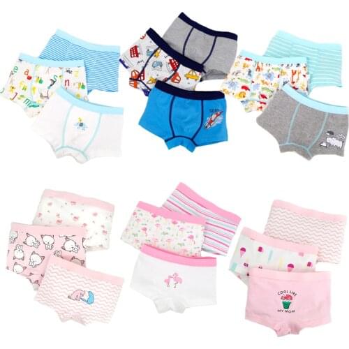 Childrens Cotton Underwear Boys and Girls Comfortable Boxer Underwear Baby 3-8 Years Old Boxer Shorts baby underwear