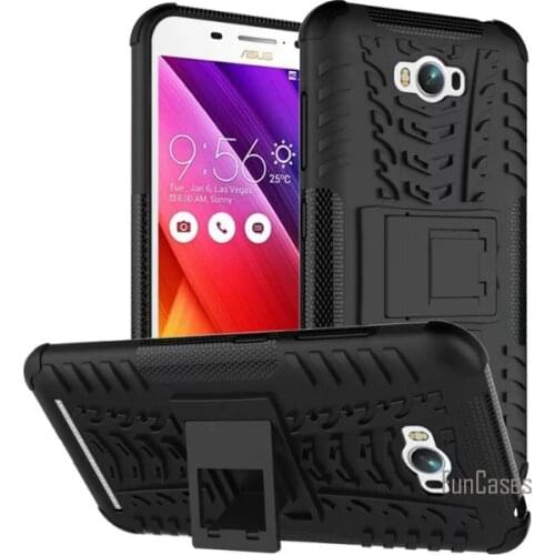 For Asus Zenfone Max ZC550KL Case 5.5inch Hybrid Kickstand Dazzle Rugged Rubber Armor Hard PC+TPU Stand Function Cover Cases