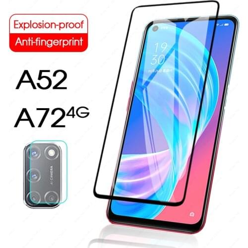 For OPPO A52 A72 4G Explosion proof Protective Film Tempered Glass For oppo a52 a72 A a 52 72 Camera Lens Screen Protector