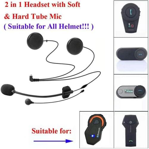 Freedconn Microphone Headphone Speaker Accessories Suit for T-MAX T-COMVB TCOM-SC Bluetooth Helmet Intercom Headset Parts