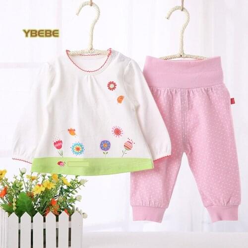 Girls Clothing Sets 2019 Girls Clothes Set shirt+pants 2 pcs Kids Clothes Girl party Suit Children Clothes interlock outfit