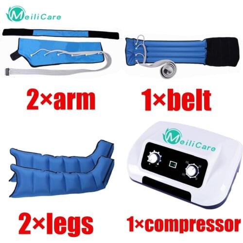 Presoterapia Air Compression Leg Massager Wraps 6 Chambers Foot Calf Massage Recovery Therapy Blood Circulation