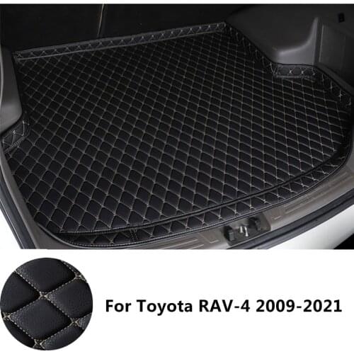 SJ High Side Waterproof Car Trunk Mat AUTO Tail Boot Tray Liner Cargo Rear Pad Accessories For Toyota RAV-4 RAV4 2009 10 11-2020