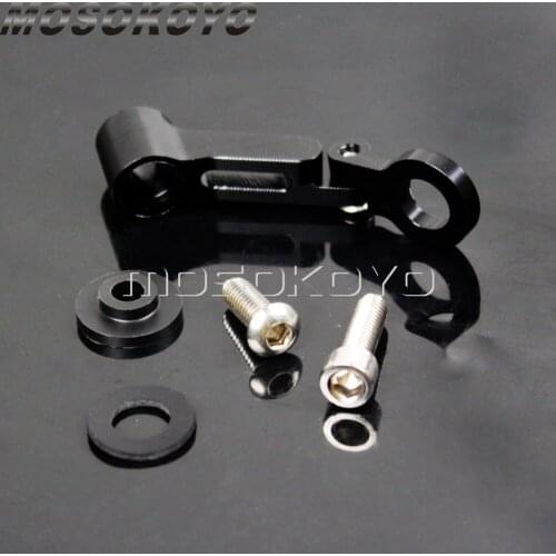 For Harley Yamaha Cafe Racer Streetfighter Universal Front Brake Clutch Master Cylinder Fluid Reservoir Mount Bracket w/ Bolts