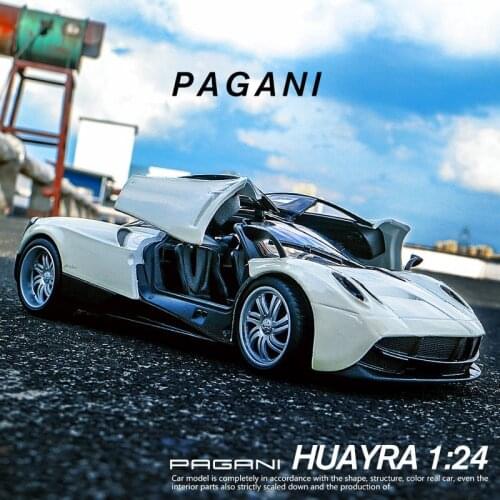 1:24 Pagani Huayra Supercar Alloy Car Model Diecast Toy Vehicle High Simitation Cars Toys For Children Kids Gifts