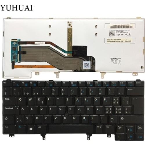 New Swedish Keyboard For Dell Latitude E5420 E5430 E6220 E6230 E6320 E6330 SW Laptop Keyboard With Backlit