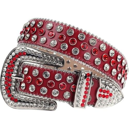New Rhinestones Belt Genuine Leather Fashion Diamond Studded Belt High Quality Male Strap Women Men Jeans Cinturones Para Mujer