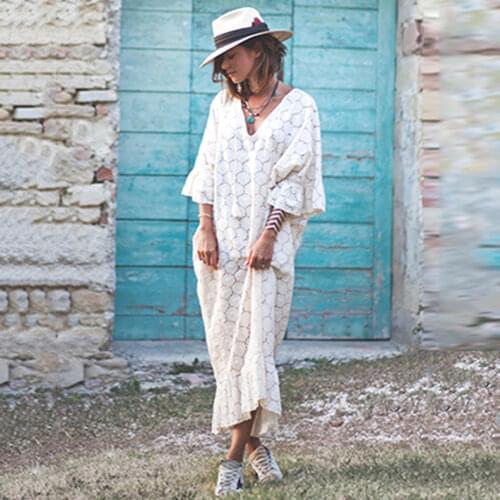 OSHOPLIVE Flared Summer Dresses