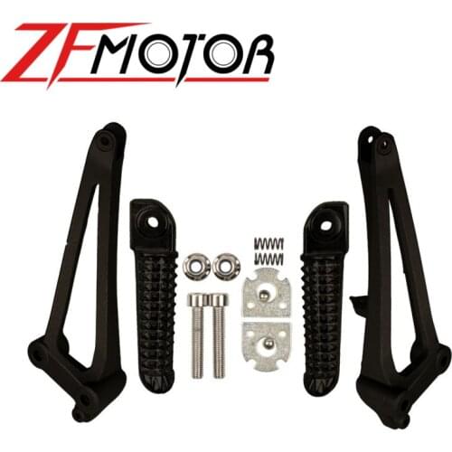 Rear Passenger Foot Pegs For Yamaha YZF R1 2009 2010 2011 Bracket Footrests Footpegs YZF-R1 Foot Rests