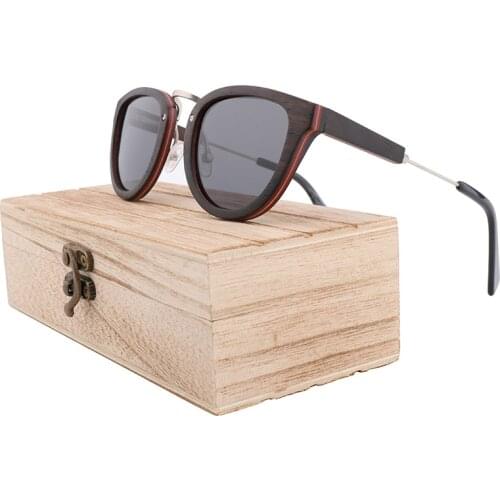 Best Quality Bamboo and Wood Mens Wooden Polarized Lens Sunglasses for Women UV400 Handmade Sunglasses