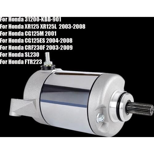 For Honda XR125 XR125L CG125M CG125ES CRF230F SL230 FTR223 31200-KBB-901 Motorcycle Starter Electrical Engine Starter Motor