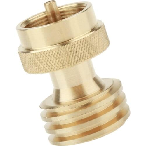Universal Brass Gas Steel Bottle Propane Tank Adapter Converter Connector