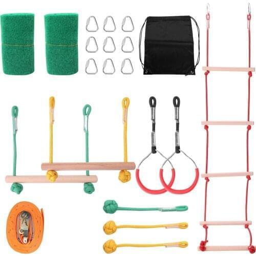 Outdoor Climbing Rope Outdoor Sports Obstacle Walking Flat Belt Balance Training Climbing Rope Childrens Climbing Rope Ladder