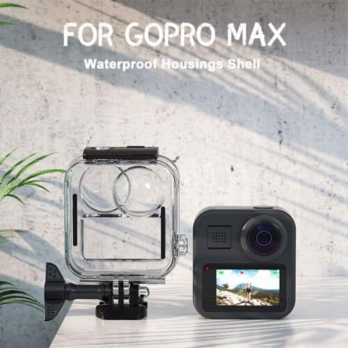 20M Waterproof Housings Shell For GoPro Max Protective Cover Box For Go Pro 360 Panoramic Action Camera Dive Case Accessories