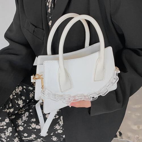 2021 New Womens Bag PU Leather Fashion Shoulder Bags For Female Trendy Personality Crossbody Bag Solid Color Dating Shopper