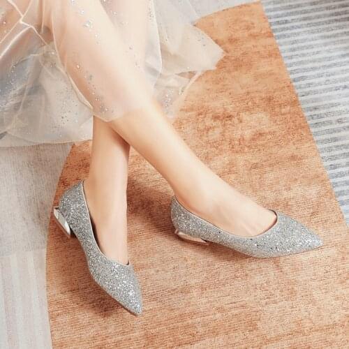 Zapatos De Mujer 2021 Sweet Fashion Pointed Toe Shallow Woman Flats Shoes Breathable Anti Slip Footwear Plus Size 32-44 956