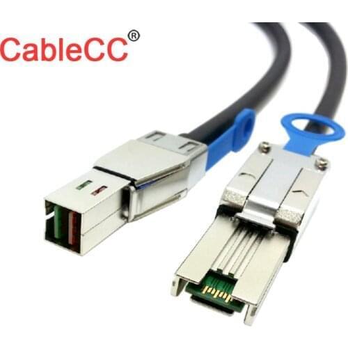 Zihan SF-067 External Mini SAS 4x SFF-8088 to mini sas High Density HD SFF-8644 data server Raid Cable 50cm