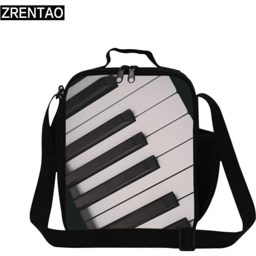 ZRENTAO polyester lunch cooler for children bolsa de comida termica food bags with bottle pocket insulated thermal picnic bags