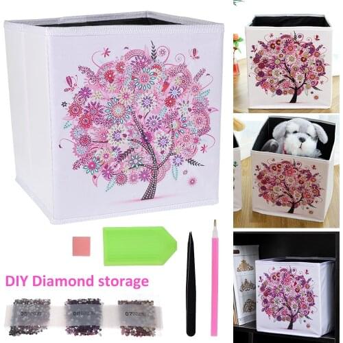 1 Pcs DIY Diamond Painting Storage Box Special Shaped Diamond Mosaic Household for Bedroom Cross Stitch Embroidery Diamond Art