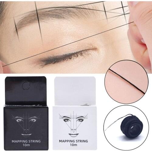 10m Mapping Pre-ink String For Microblading Eyebow Makeup Dyeing Liners Thread Semi Permanent Positioning Eyebrow Measuring Tool