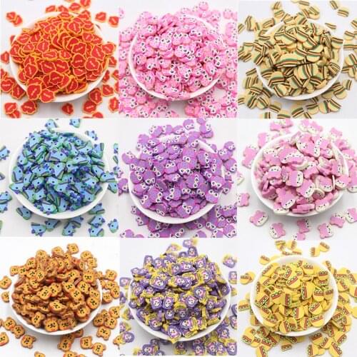 100g/Lot Pretty Owl Mermaid Whale Hamburg Clay Slices Soft Pottery Animal Miniaure Sprinkles for DIY Crafts Filling Accessories
