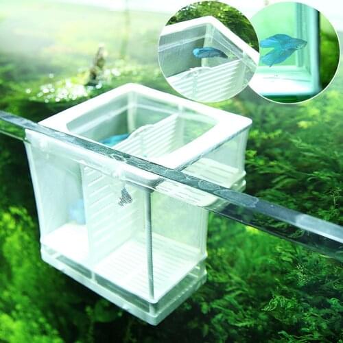 Fish Tank Aquarium Guppy Breeding Mesh Box Net Fish Baby Gauze Trap Box Isolator Incubator Breeder Fish Baby Box Isolator