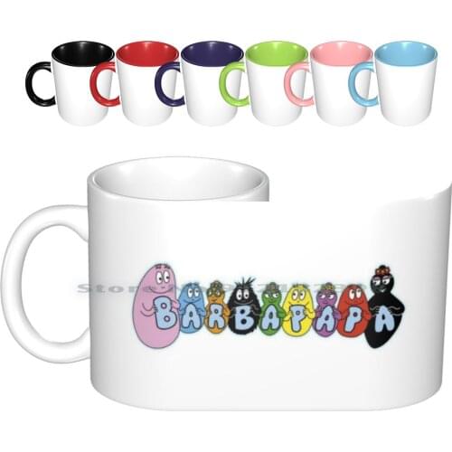 Barbapapa-Tv Series Ceramic Mugs Coffee Cups Milk Tea Mug Barbapapa Cartoons 70s 1970 Seventies Tv Series Tv Shows Retro