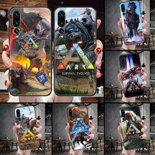 ARK Survival Evolved Game Phone Case For Huawei P Mate P10 P20 P30 P40 10 20 Smart Z Pro Lite black soft cover 3D back painting