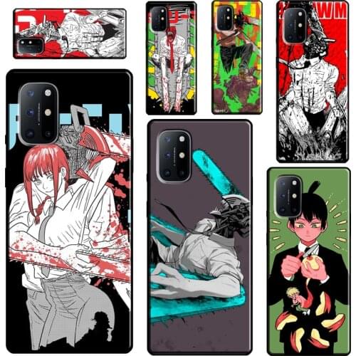 Chainsaw Man Anime For OnePlus 9 Pro 7 8 Pro 7T 8T 9R Case For Realme 8 Pro GT C3 C15 C21 Q3 6 7 Pro 7i Cover