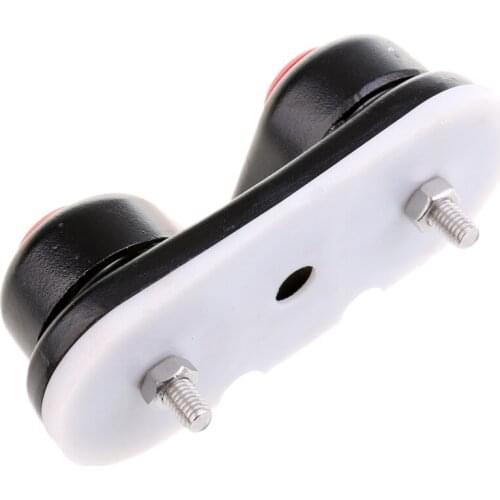 ABS Plastic Smooth Fast Entry Boat Ball Bearing Cam Cleat Sailing Hardware - 2pcs, Black