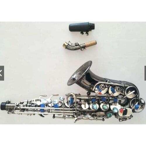 Keiworlks KSS-380 Customize Advanced Black Nickel Soprano Saxophone Curved SOPRANO B Flat Sax