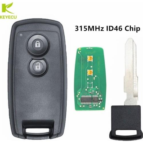 KEYECU Smart Remote Key Fob 2 Button 315MHz ID46 for Suzuki SX4 Grand Vitara 2007-2013 Swift With Smart Key