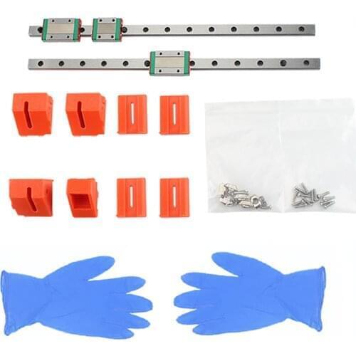 Y-axis Linear Rail Guide &Sliding Guide Block Kit T-type&M3 Lock Nut 3D Printer Accessories For PRUSA MK3S Print Part