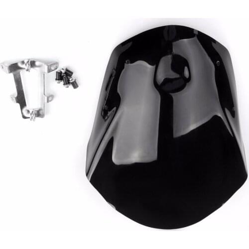 Motorcycle Windshield WindScreen with Bolts Bracket For Yamaha MT-09 FZ-09 2014-2015 Black 14 15