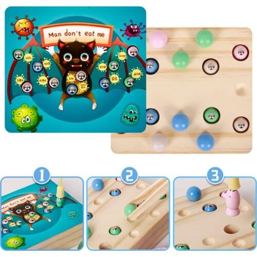 Magnetic Wooden Fishing Game Toy for Toddlers Alphabet Fish Catching Counting