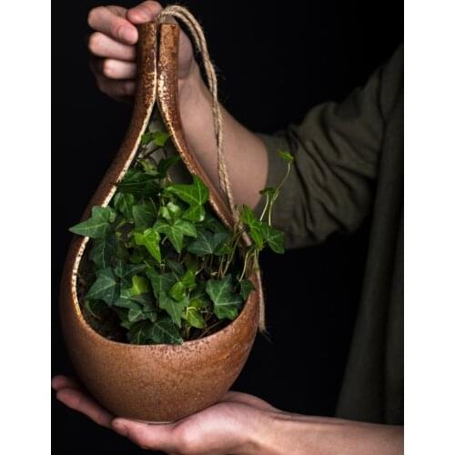 Flower Vases Table Ceramic Vase Plant Dried Floral Holder Flower Succulents Hanging Pot Home Wedding Corridor Decorations ZHP010