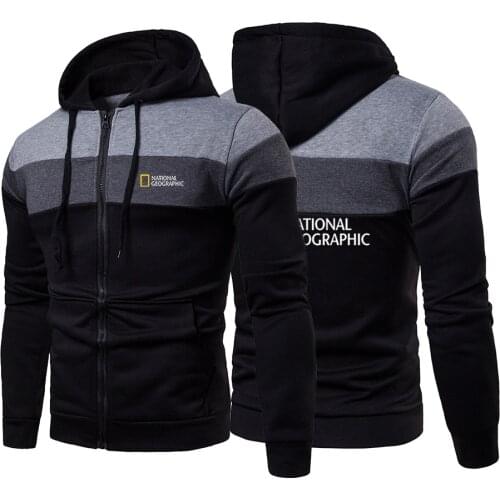 2021 New National-Geographic Warm Fashion Harajuku Zipper Hooded Survey Expedition Scholar Trend Casual Jackets Coats Hoodies