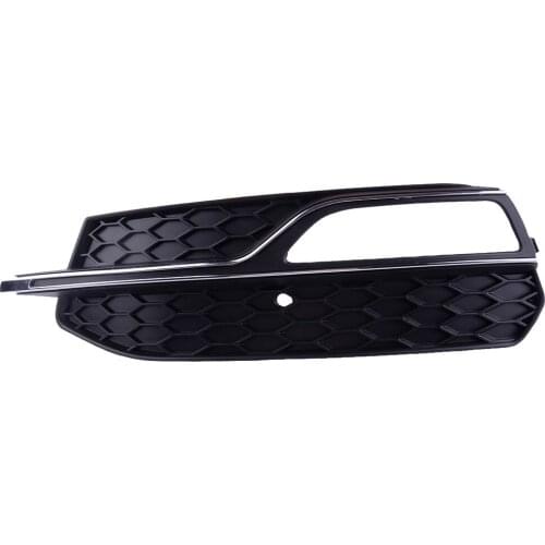 Front Left Bumper Lower Fog Light Lamp Grill Grille Cover 8V3807681 8V3807681G Fit for Audi A3 S3 S-Line 2013 2014 2015 2016